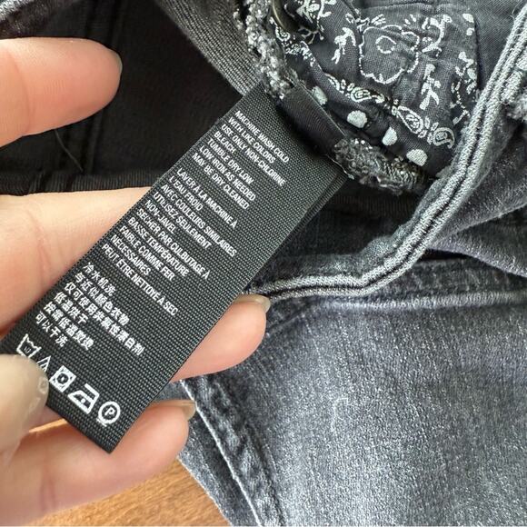 Free People Womens Irreplaceable Flare Jeans Galaxy Black High Rise Button Front - Picture 11 of 14